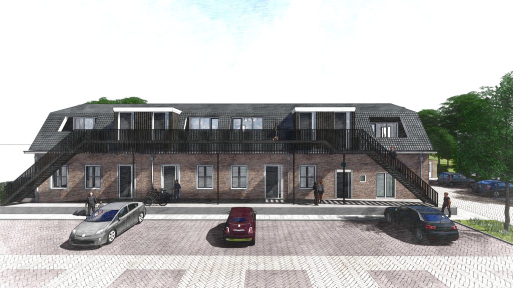 artist impressie nieuwbouw aalsmeer parkeerplaats