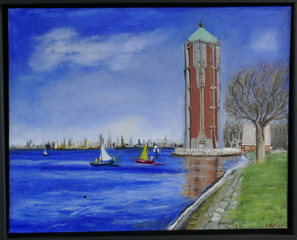 schilderij watertoren aalsmeer henry calvetti expositie